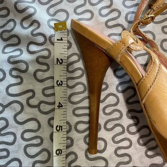 KG by Kurt Geiger Wood Round Toe Sling Back Stiletto Heels SIZE 8 - Picture 8 of 9
